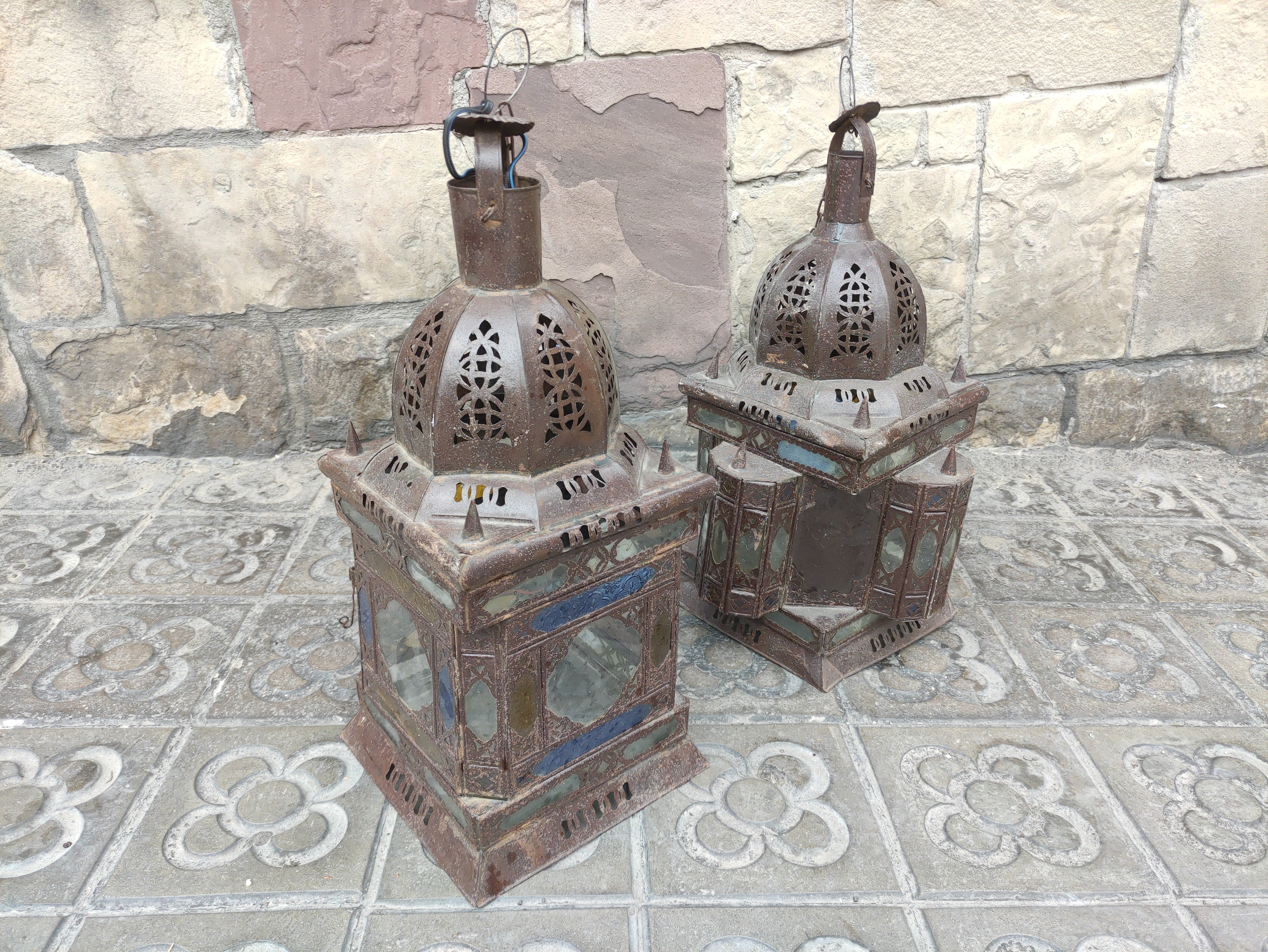 lampara techo arabe africa metcrist 54x23x23 52x30x30 1u